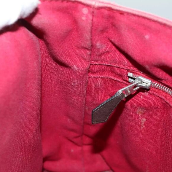 HERMES Toroca Horizontal PM Hand Bag Canvas Red - Picture 12 of 16